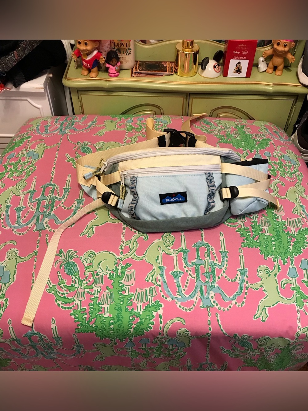 KAVU Washtucna Hip Pack Waist Bag Travel Fanny Pack Drink Holder
